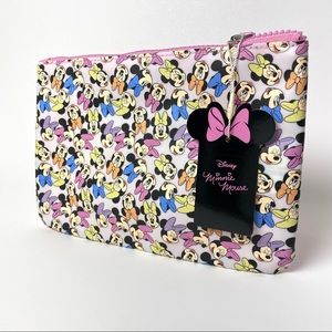 Disney Mickey Minnie Mouse Rubber Cosmetic Makeup Bag Case Pouch